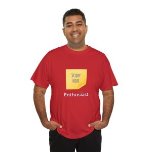 Sticky Note Enthusiast T-Shirt | Office Humor Tee, Stationery Lover