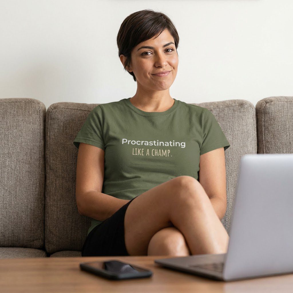 Procrastinating Like a Champ T-Shirt - Image 2