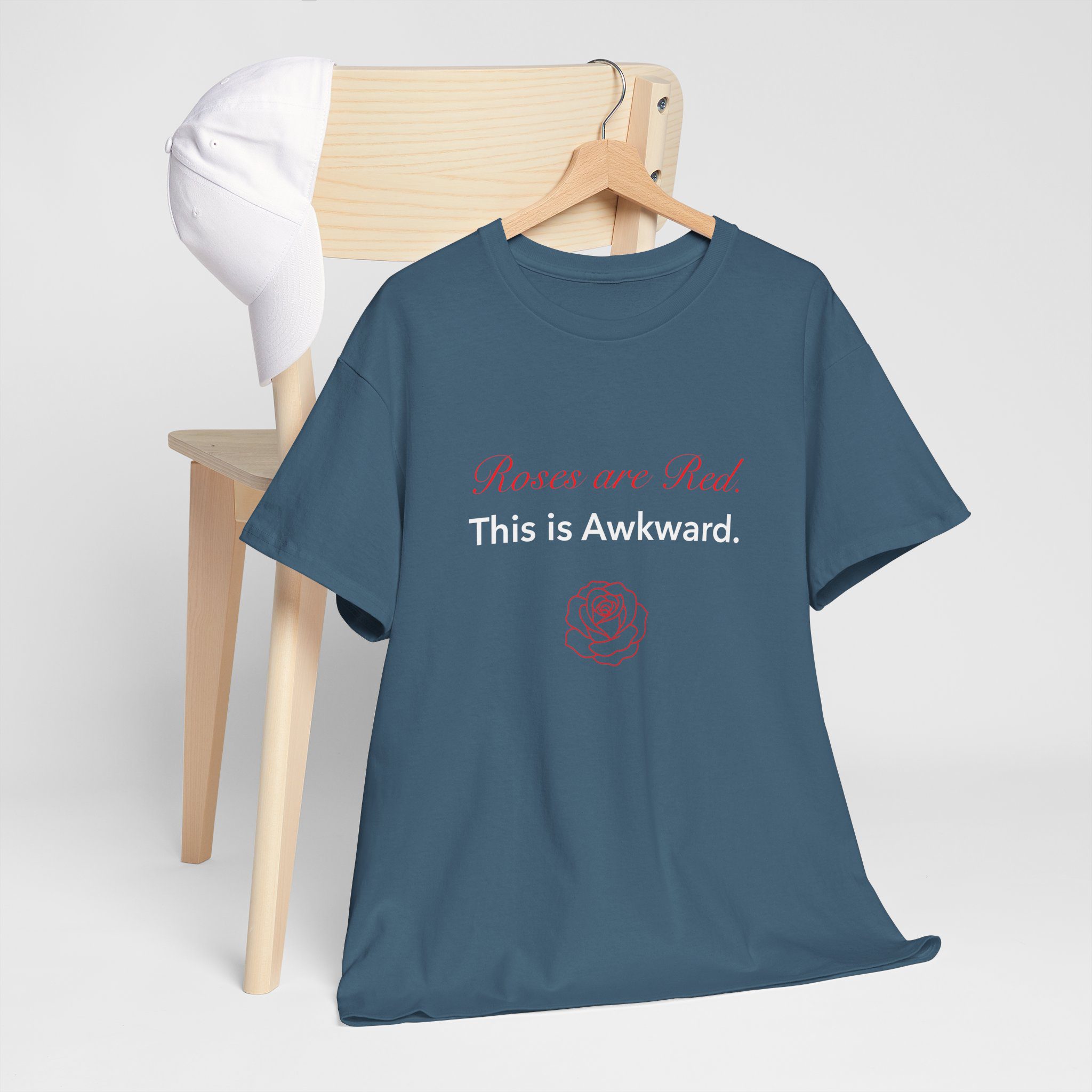 "Roses are Red. This is Awkward" Funny Relationship Tee - Image 6