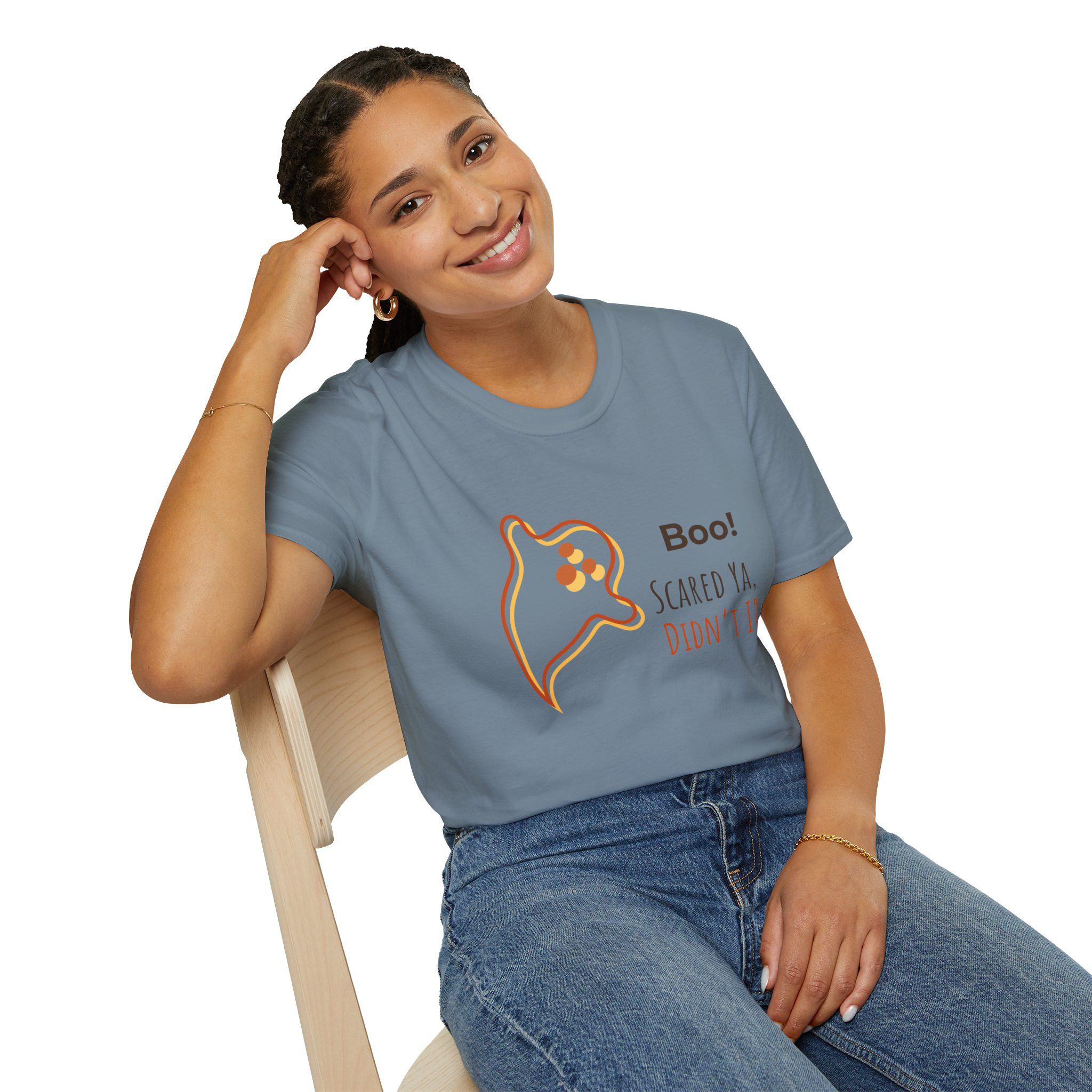 Halloween Ghost Tee — “Boo! Scared Ya, Didn’t I?” - Image 8