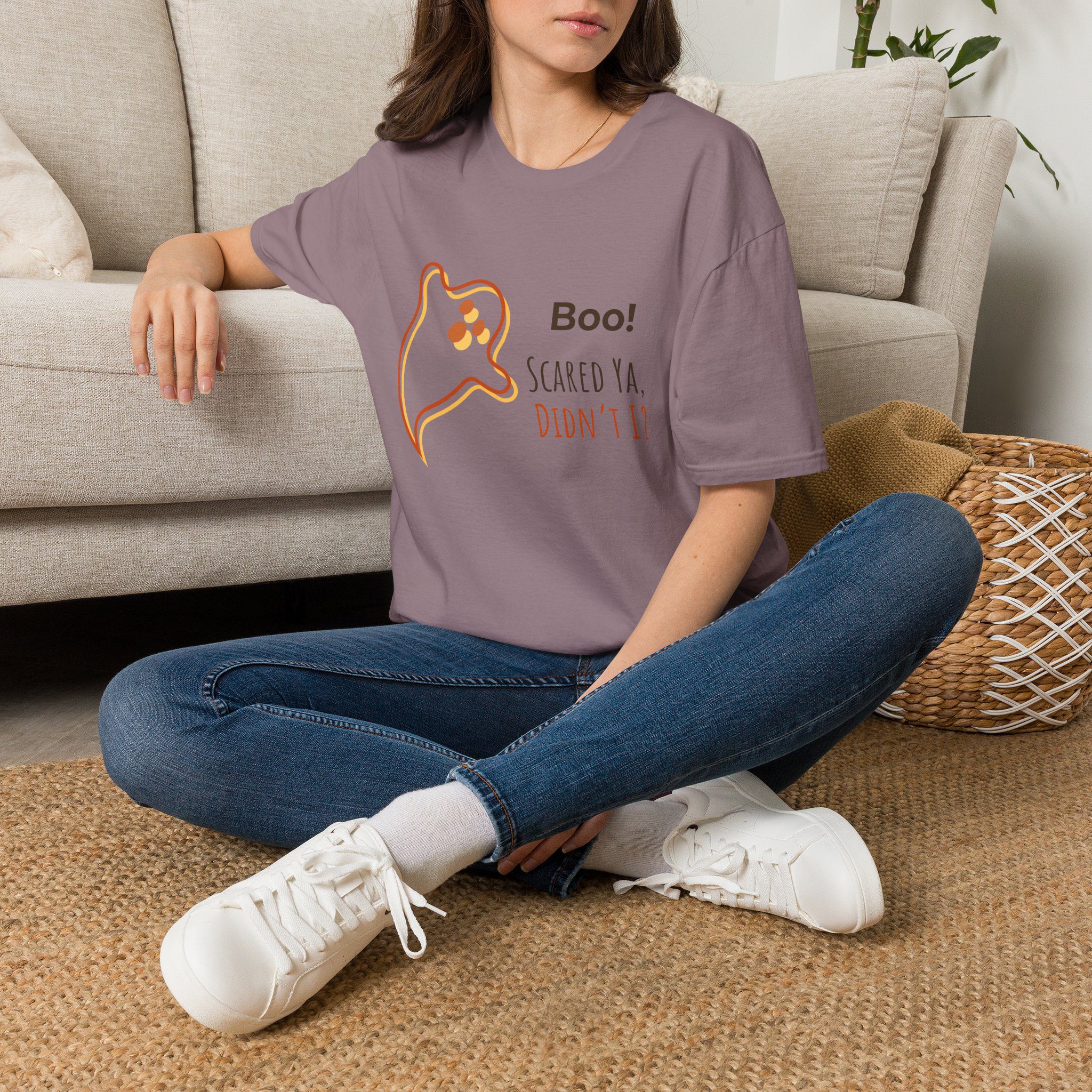 Halloween Ghost Tee — “Boo! Scared Ya, Didn’t I?” - Image 10