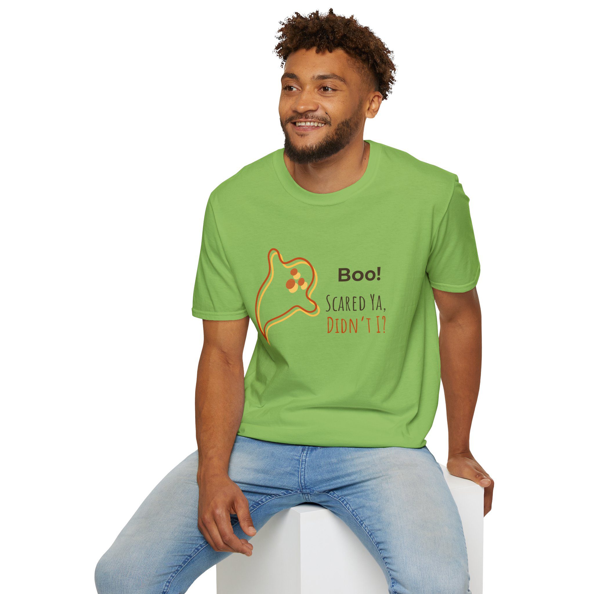 Halloween Ghost Tee — “Boo! Scared Ya, Didn’t I?” - Image 6