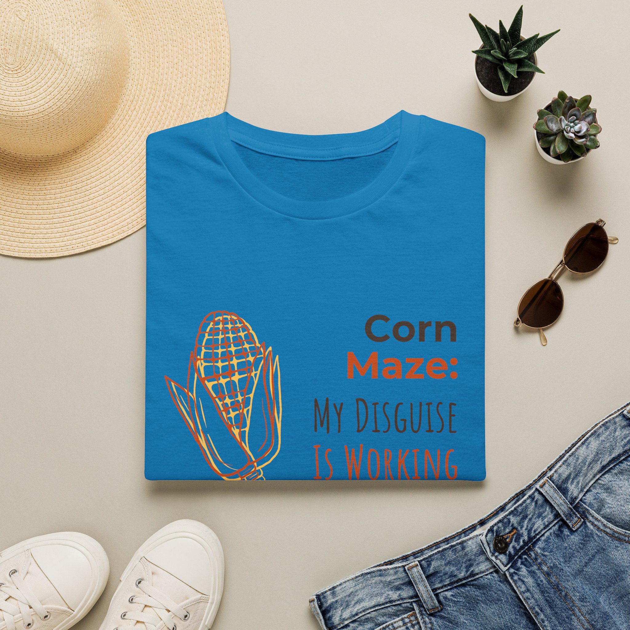 Corn Maze T‑Shirt – “My Disguise Is Working” Fall Harvest Tee - Image 9