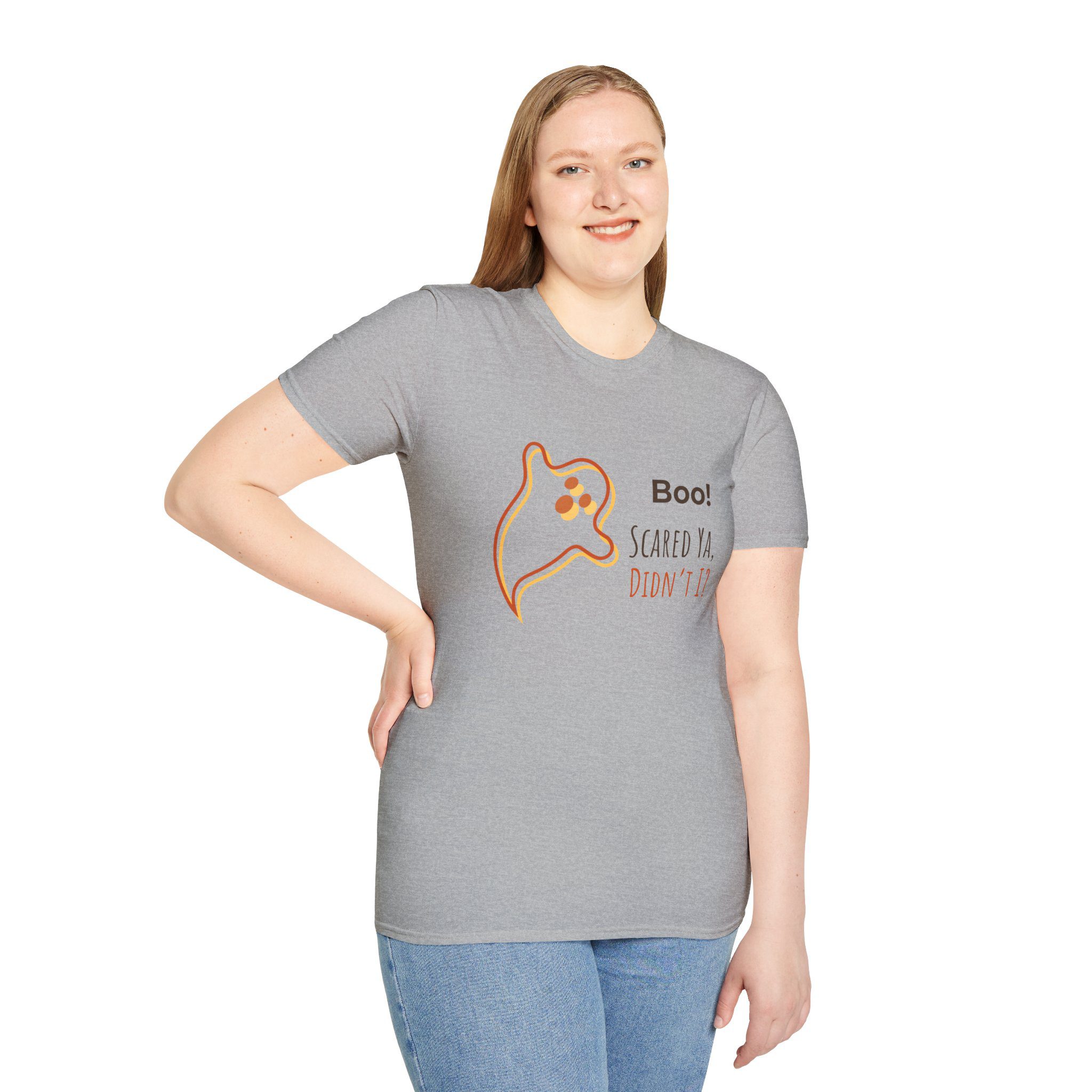 Halloween Ghost Tee — “Boo! Scared Ya, Didn’t I?” - Image 2