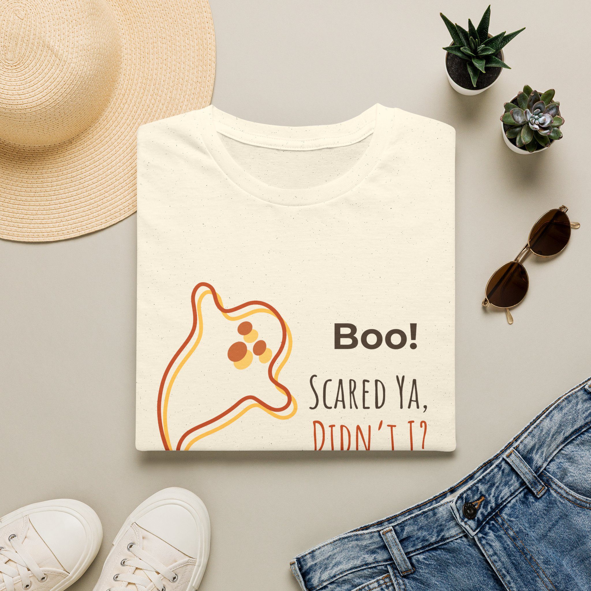 Halloween Ghost Tee — “Boo! Scared Ya, Didn’t I?” - Image 3