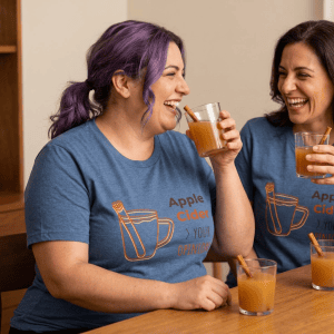 Apple Cider Tee — Cozy Fall Graphic Shirt ("Apple Cider > Your Opinion")