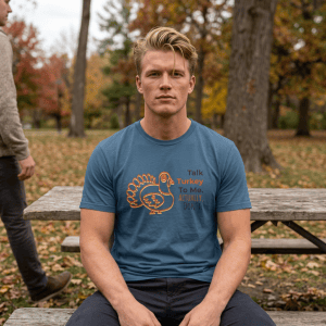 Talk Turkey To Me T-Shirt — Funny Thanksgiving Turkey Tee