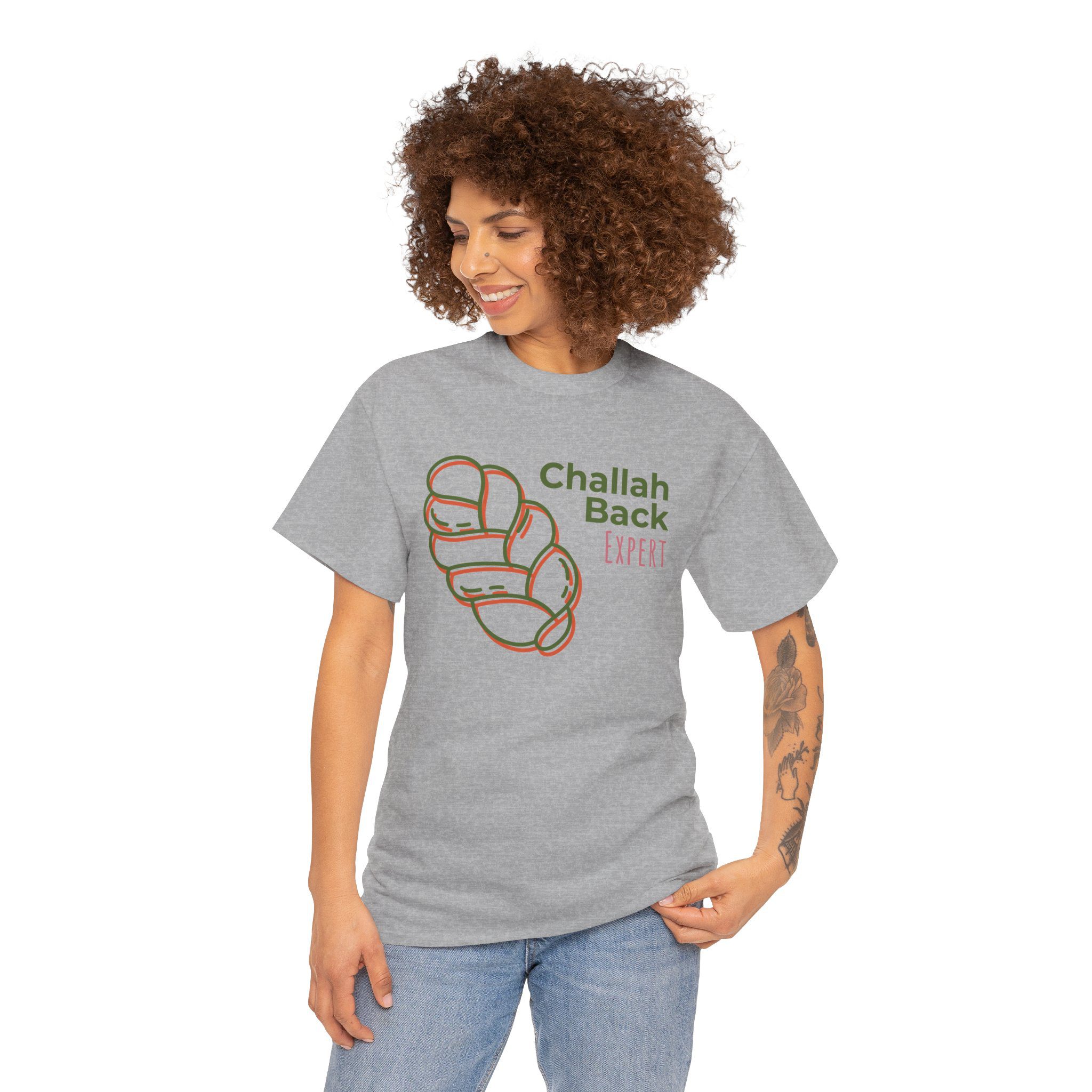 "Challah Back Expert" Funny Jewish Tee - Image 5