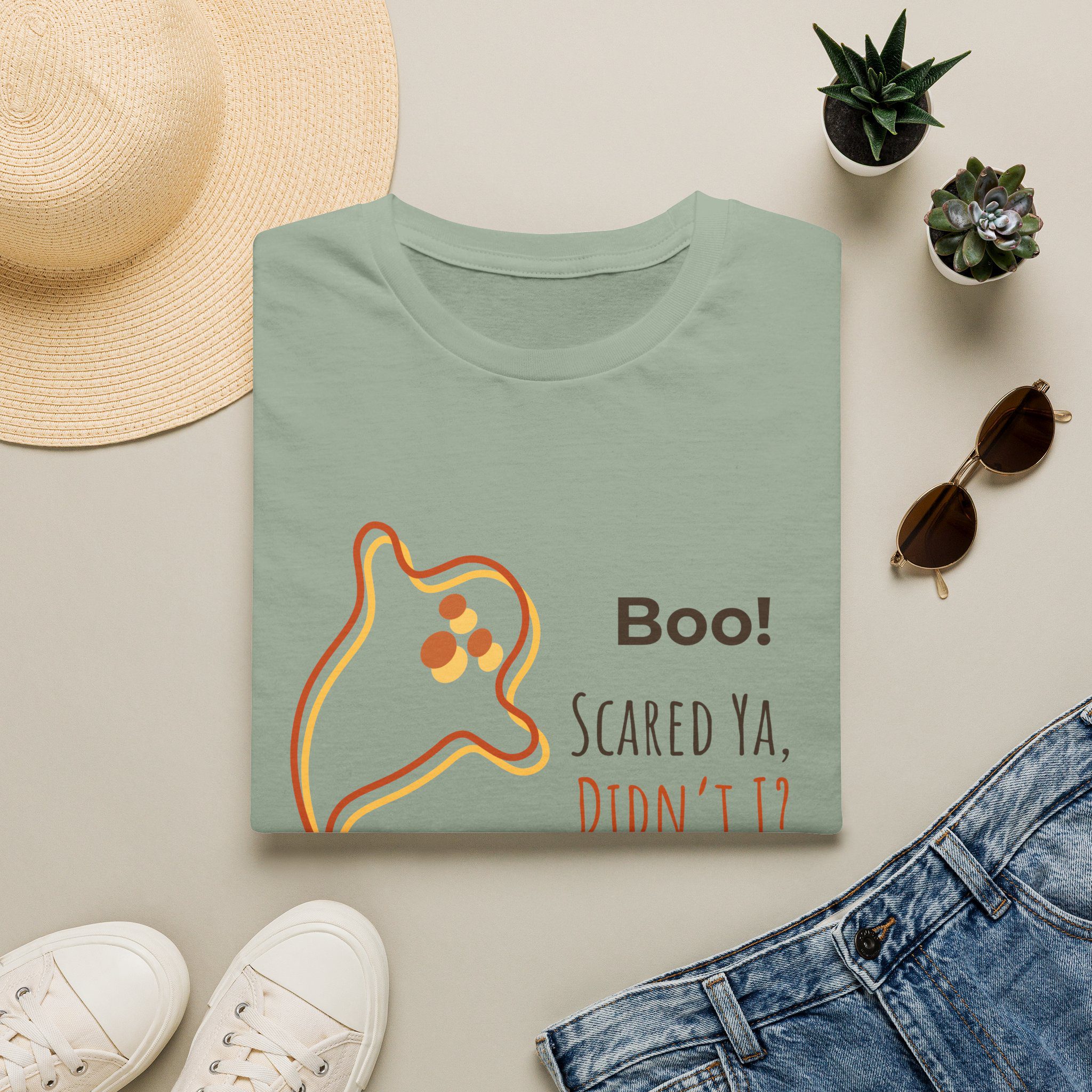 Halloween Ghost Tee — “Boo! Scared Ya, Didn’t I?” - Image 4