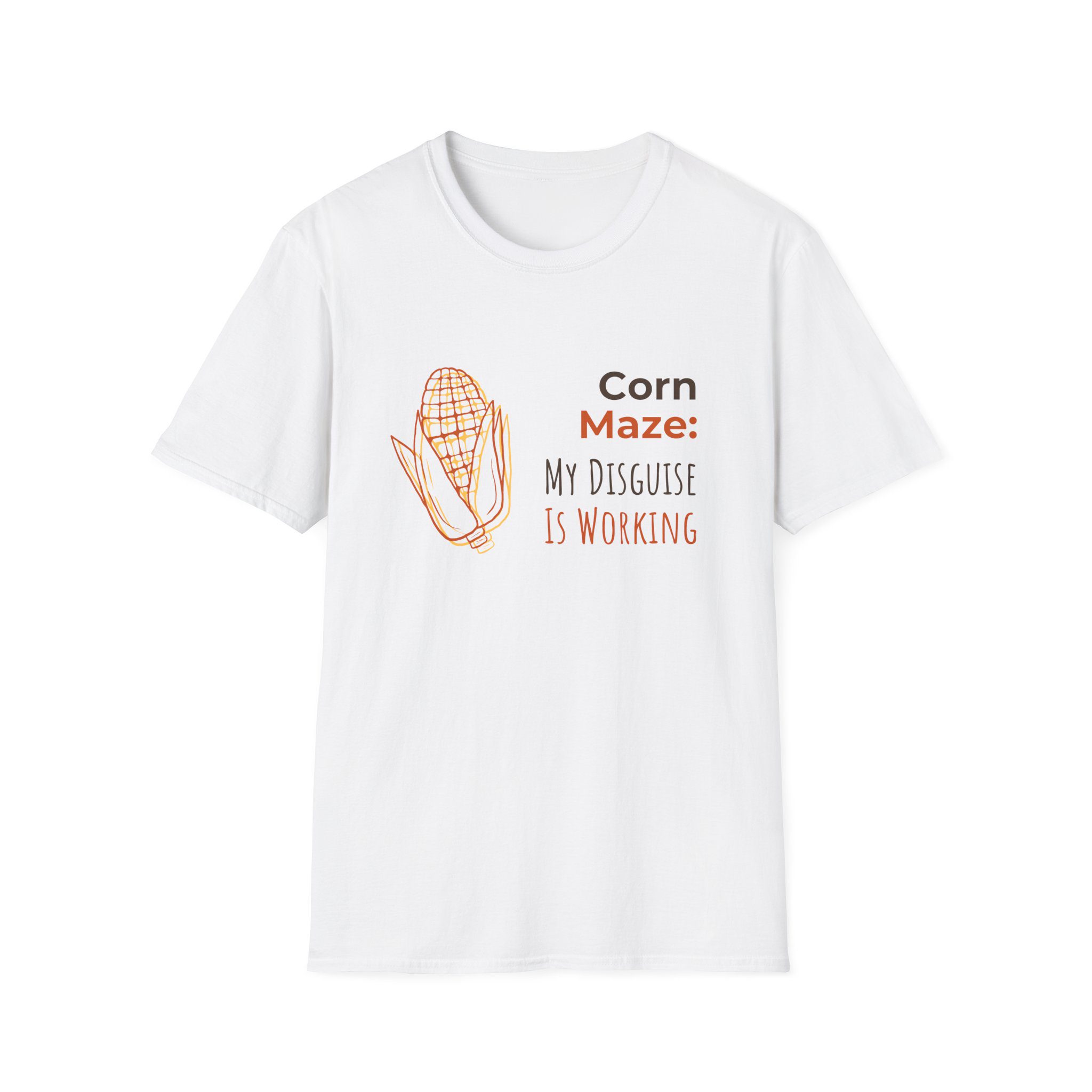 Corn Maze T‑Shirt – “My Disguise Is Working” Fall Harvest Tee - Image 2