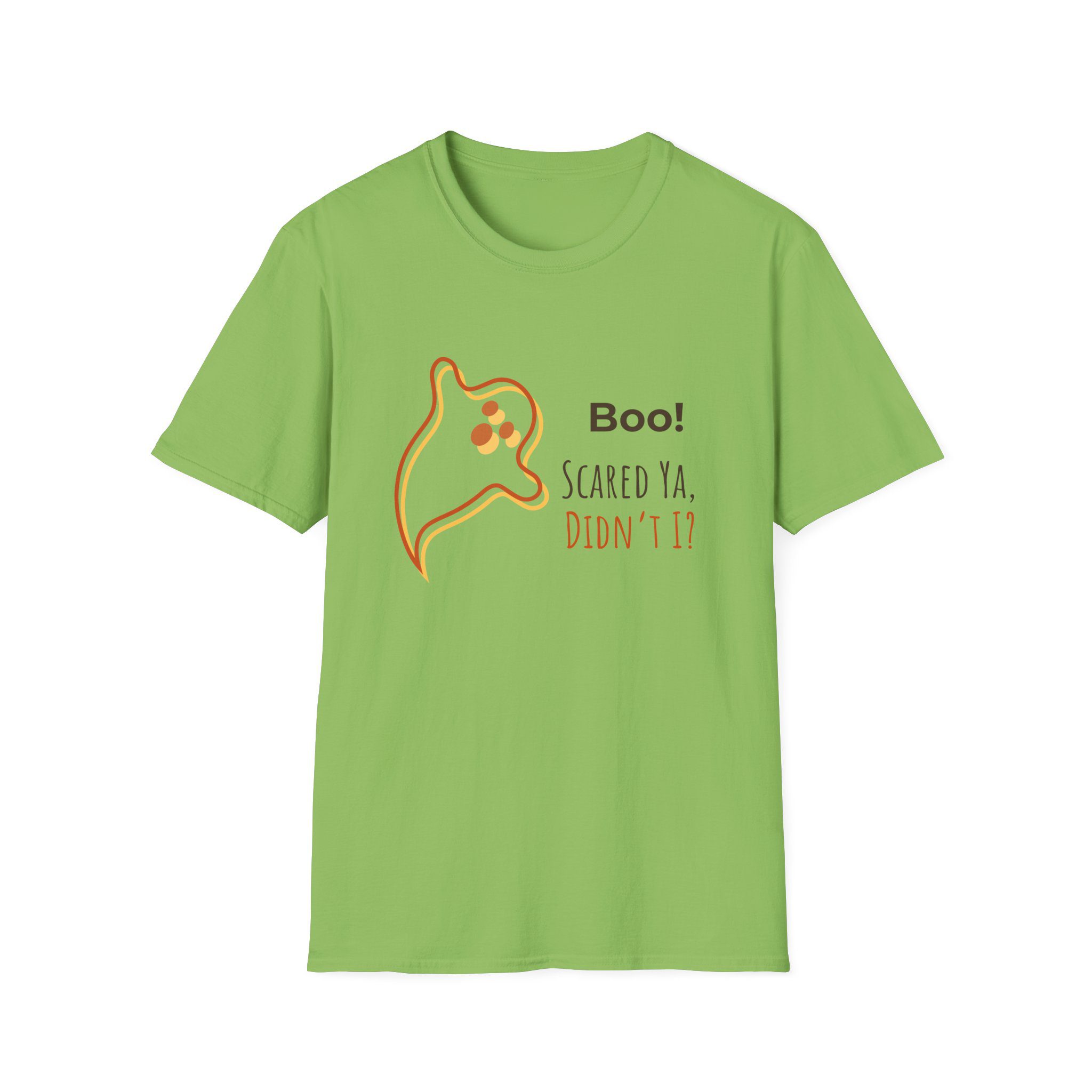 Halloween Ghost Tee — “Boo! Scared Ya, Didn’t I?” - Image 5